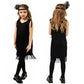 ABAFIP Girls 1920s Flapper Dress Fringe Tassel 20s Party Halloween Concert Festival Outfits Black 10-12 Years