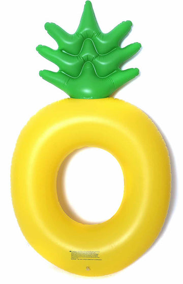 Luxy Float Giant Inflatable Pineapple Pool Float - Large Yellow PVC, Model TY15129815 for Adults & Kids