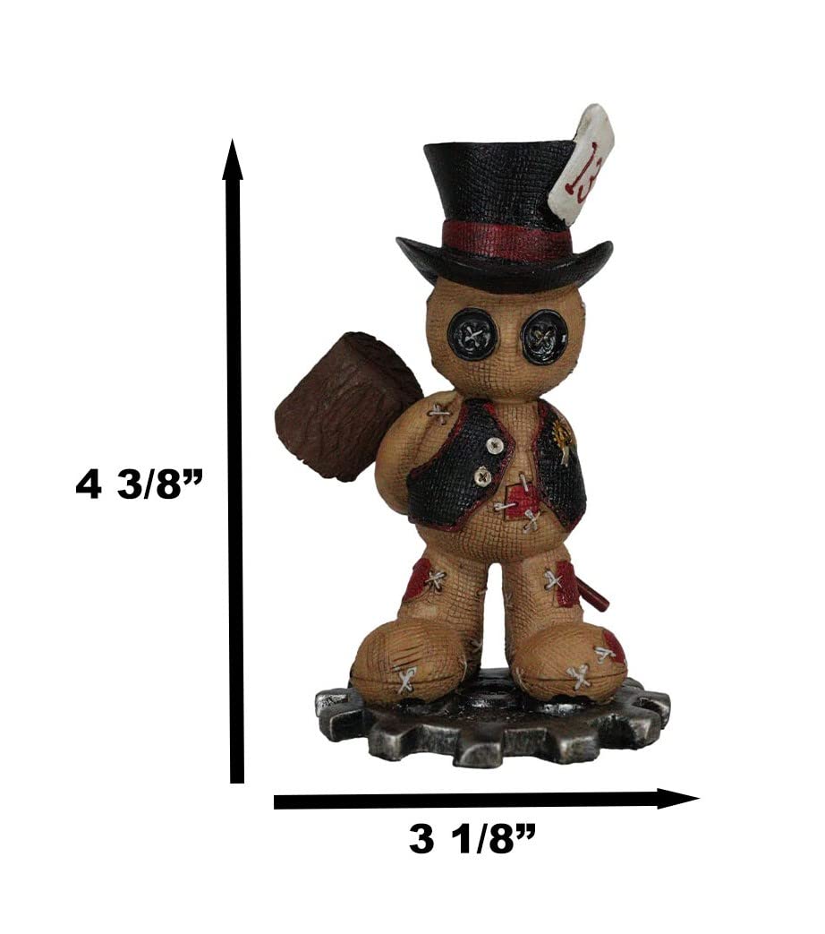 Ebros Day Of The Dead Pinheadz Monster With Voodoo Stitches Figurine Halloween Collectible Toy Statue Fantasy Mythical Beings Undead Apocalypse Horror Icon (Mallet Max)