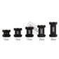 INJORA RC Hex Hub 12mm Brass Wheels Hex Hub Extension Black Hex Drive Adapter for 1/10 RC Crawler Axial SCX10 90046 D90 (15mm)