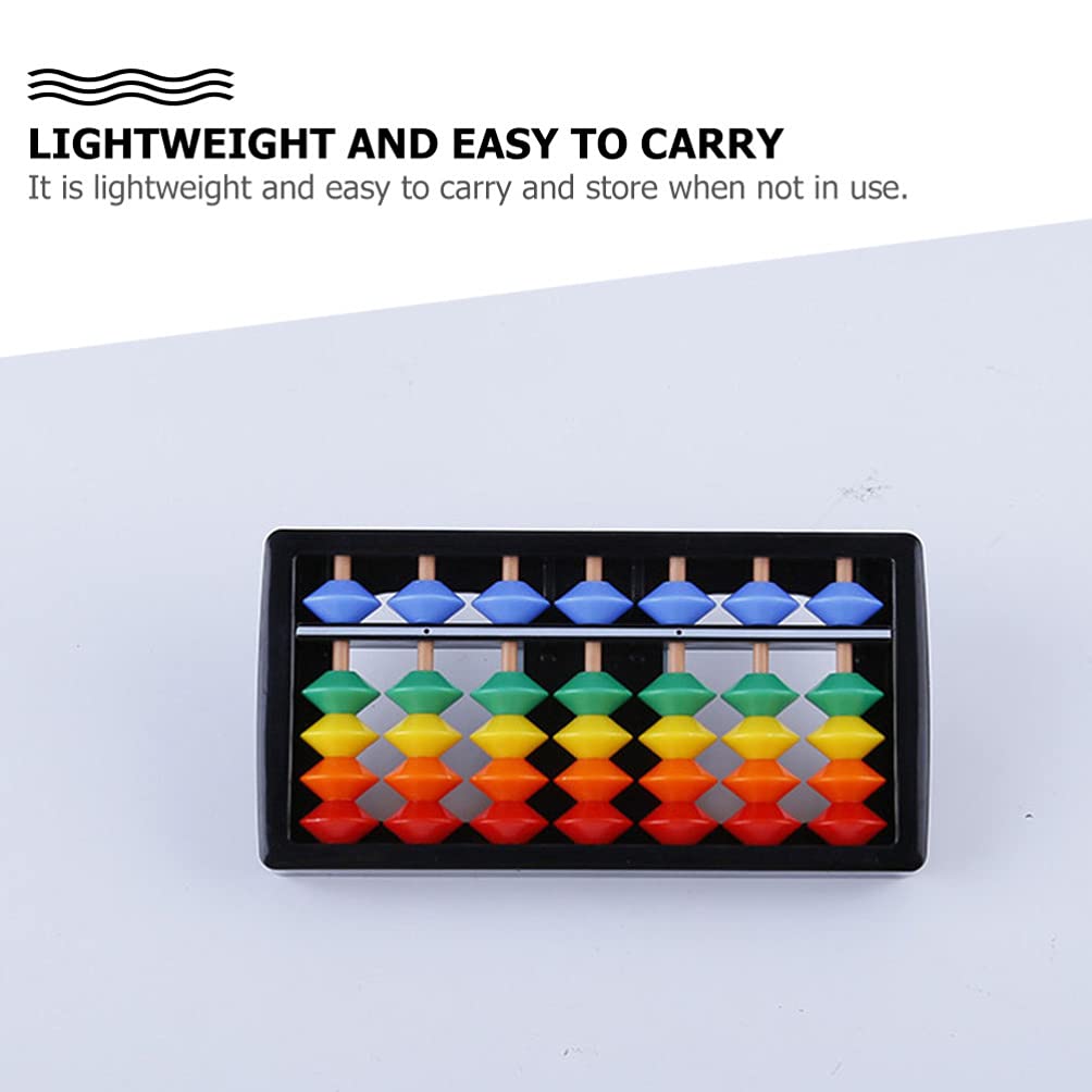 Toyvian 2PCS Plastic Abacus Soroban Calculator Plastic Abacus Math Learning Educational Toys for Children Calculation