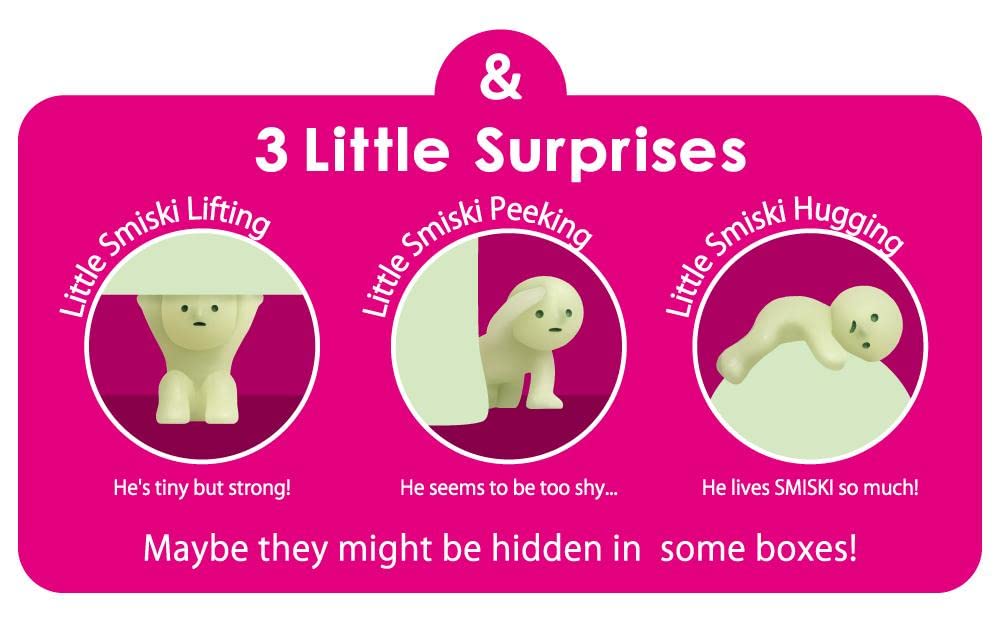 Dreams Smiski Glow in The Dark Figure, Series 1, Random Styles, 12 Pack