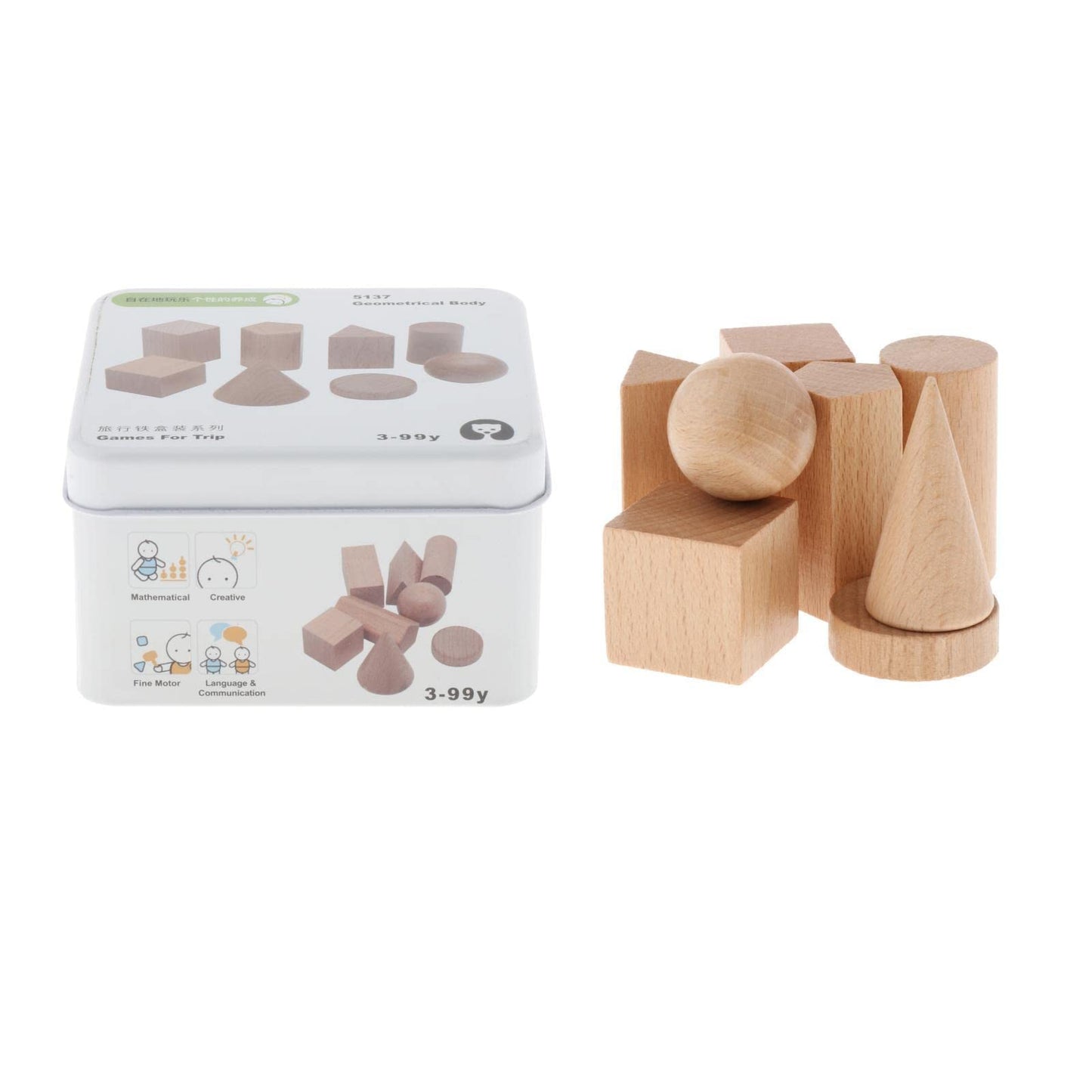Loom Tree Wooden Geometry Block Game Toy Montessori Educational Toy Geometrical Body | Toys For Baby | Developmental Baby Toys
