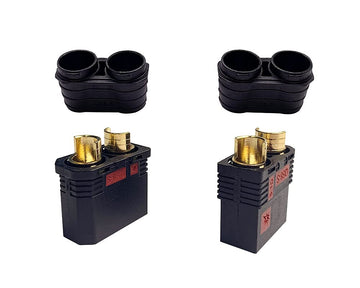 BABUVYA High Current Antispark Connector Male and Female QS8-S Black Application with Remote Control Toys Drone Battery Charger