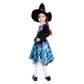 Sincere Party Deluxe Blue Witch Costume With Hat For Girls 7-8Years