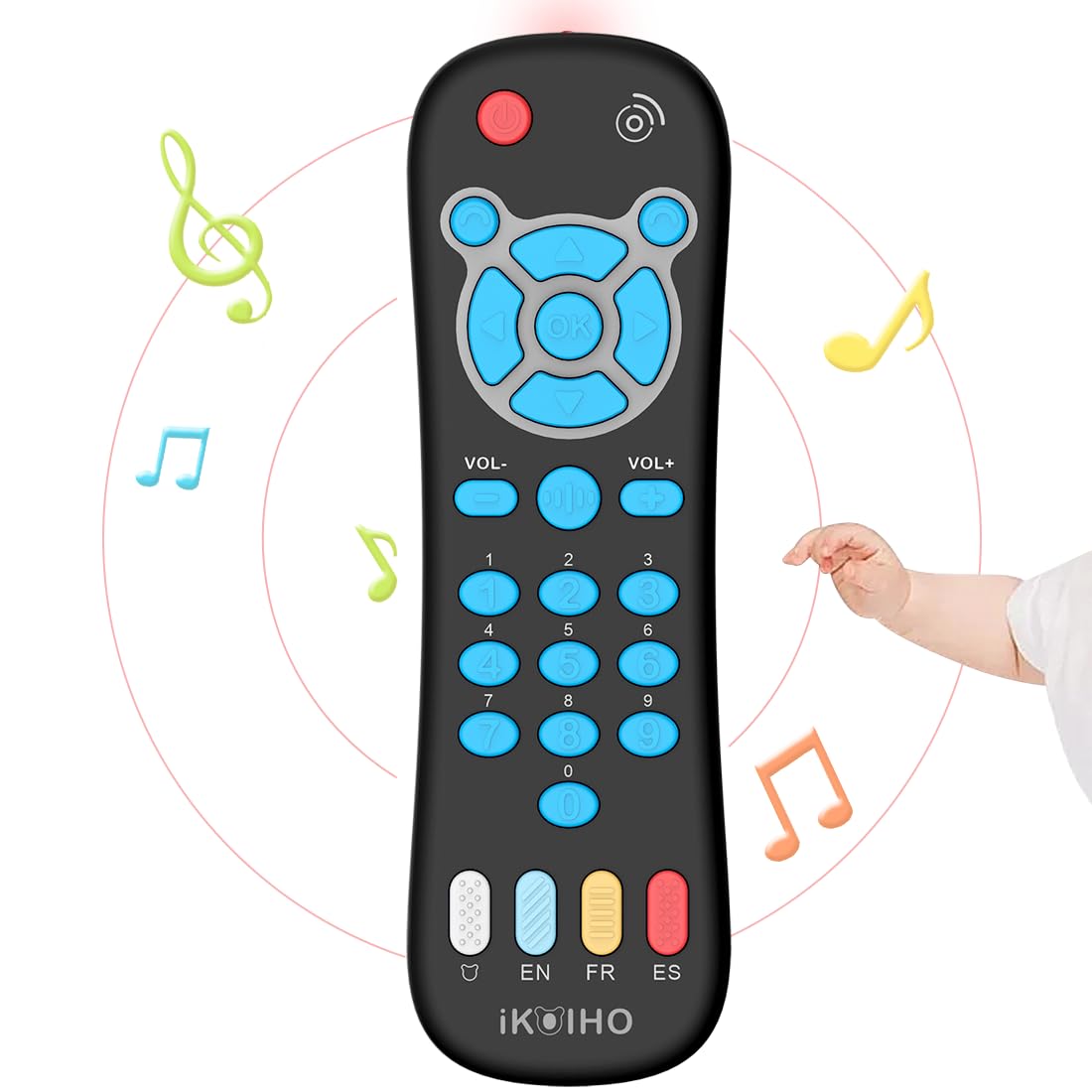 Baby Remote Control Toy For 1 Year Old Boys Girls Gifts Realistic Toddler Tv Remote Toy With Music And Light Early Education Lea