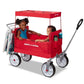 Radio Flyer Beach & Boardwalk Wagon, Folding Beach Cart, Ages 1.5+, Red Beach Wagon