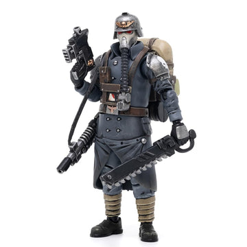 JOYTOY Warhammer 40K Astra Militarum Death Korps of Krieg Veteran Squad Sergeant 1/18 Action Figures Joy Toy Mecha Figure Model