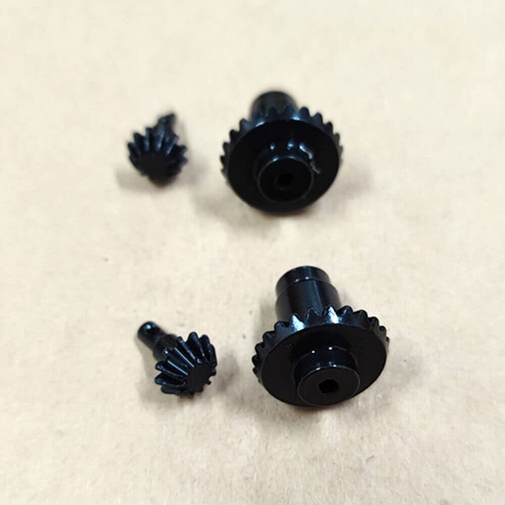 2 Sets RC Car Steel Gear Tooth Axle Gear Kits Upgrades Parts Bridge Teeth Steel Teeth Set for FMS 1/24 FCX24 Crawler