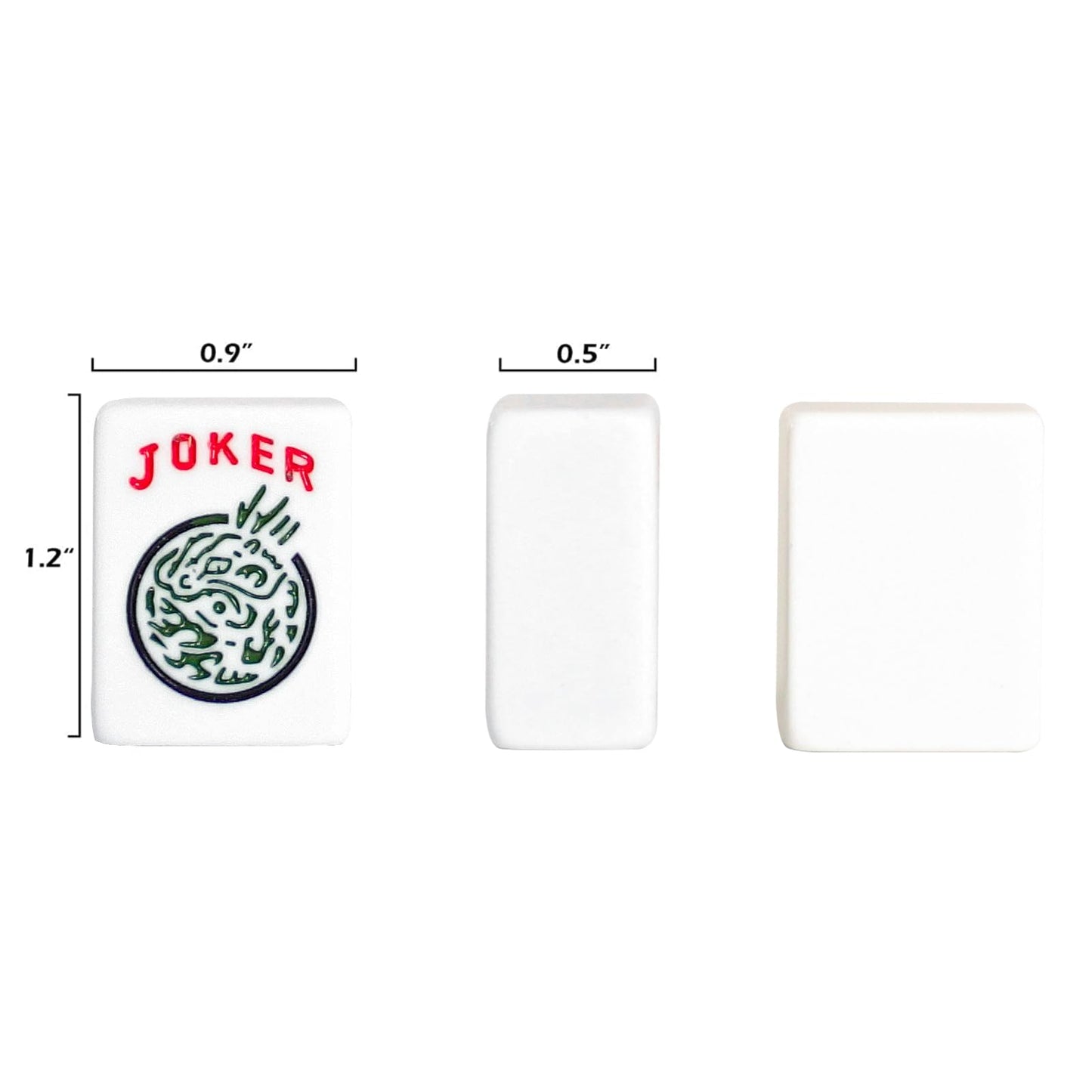 Jongyance American Mahjong Set - 166 White Tiles, Red Bag, 4 All-in-One Racks, Plastic, 5.1 x 21.2 x 10.6 inches