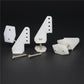 10 Sets Nylon Standard Control Horns W13xL18xH25mm 4 Holes with Screw for RC Airplane Parts KT Model Replacement