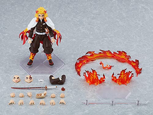 Max Factory Demon Slayer: Kimetsu no Yaiba: Kyojuro Rengoku Figma Action Figure Multicolor