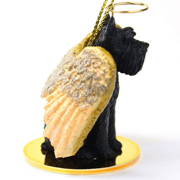 Giant Schnauzer Angel Dog Ornament - Black