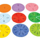 Math Fraction Circles Disks  Hard Foam  Marked  Magnetic  Math Teaching Tools