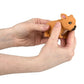 Zugar Land Squishy Stretchy Bulldog (2.5' To 6.5') Rubber Fidget Sensory Toy Filled With Sand. Great Stress Relief Dog Toy For Kids, Adults And Pets. (4 Bulldogs - Tan & Brown Color)