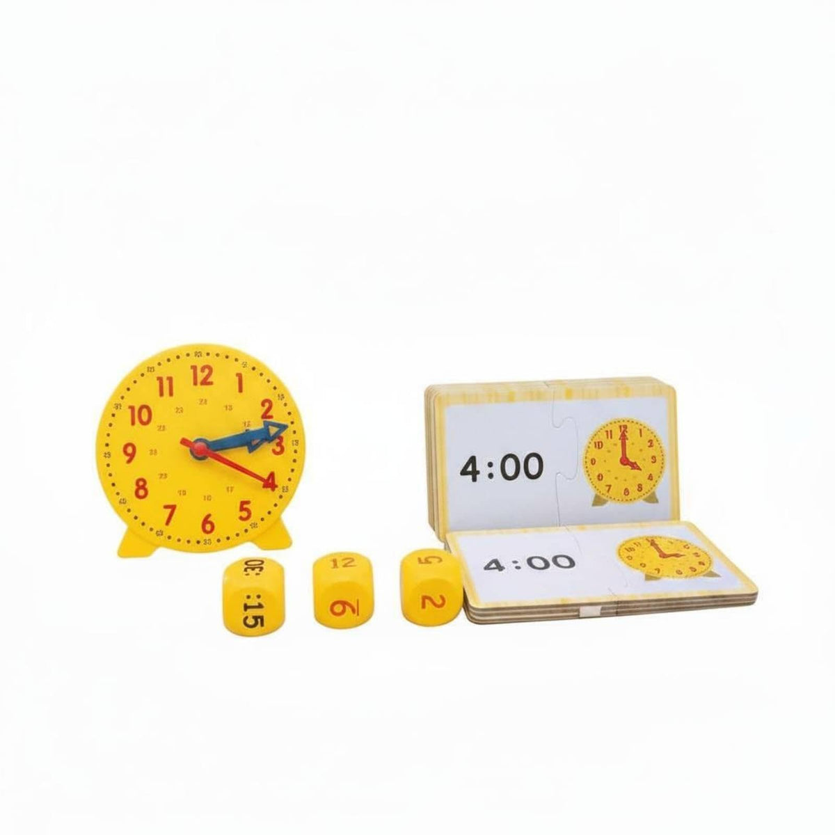 Trendivibe Time Learning Kit HandsOn Activity Telling Time Game Early Math Skills Clock Puzzle Set For Kindergarteners, Prescho