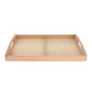 Trendivibe Montessori Wooden Sorting Tray Two Sections Sand Box For Preschoolers Babies| Baby Learning Toy | Infant Activity Toy