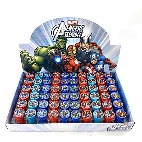 PLM 10 Pieces Avenger Marvels Self Inking Stamper Birthday Goody Gift Party Favors Supplies