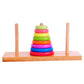 Ilsmysutra Wooden Rainbow Stacking Loop Tower Teaching Aids Learning Game Baby Toys|Toys For Baby|Developmental Baby Toys