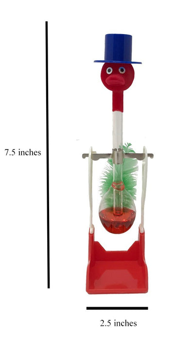 Drinking Bird Perpetual Motion (2 Pack) The Original Vintage Retro Magic Sippy Dipping Bird A Science Wonder Wholesale Bulk Set Of 2-The Incredible Bird That Drinks Water