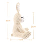 Apricot Lamb Plush Corduroy Rabbit Bunny Stuffed Animal, Beige, 8.5" Soft Cuddly Toy, Model 782937361019