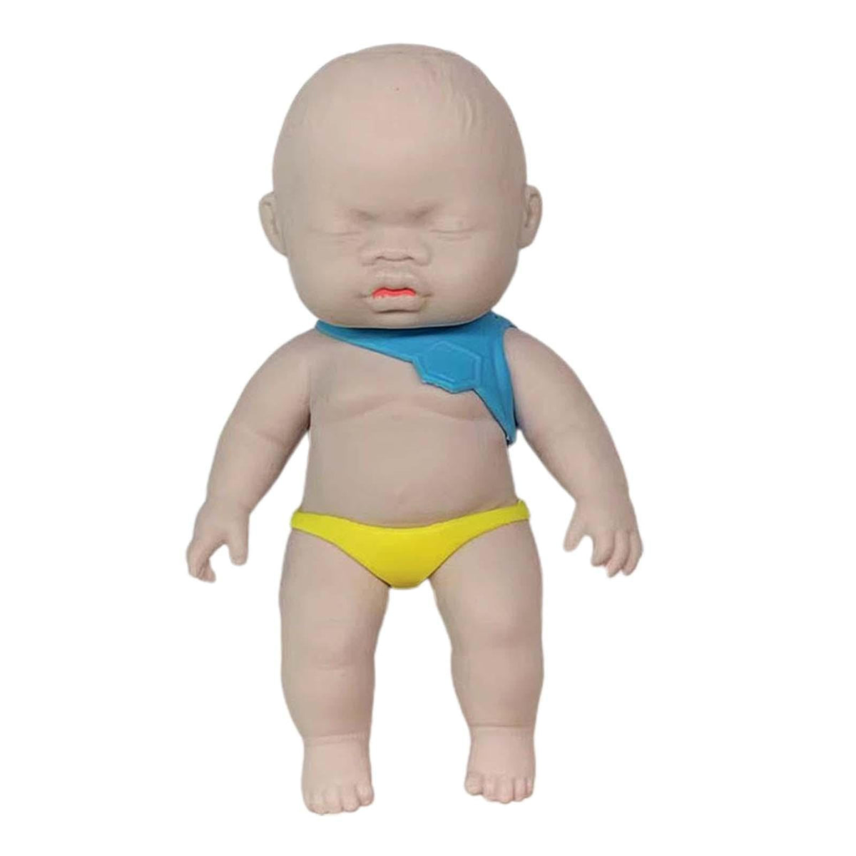 Ilsmysutra Tpr Squeeze Toy Doll Soft Sensory Activities For Kids, Friends, Adults Beige|Toys For Baby|Other Toys For Baby