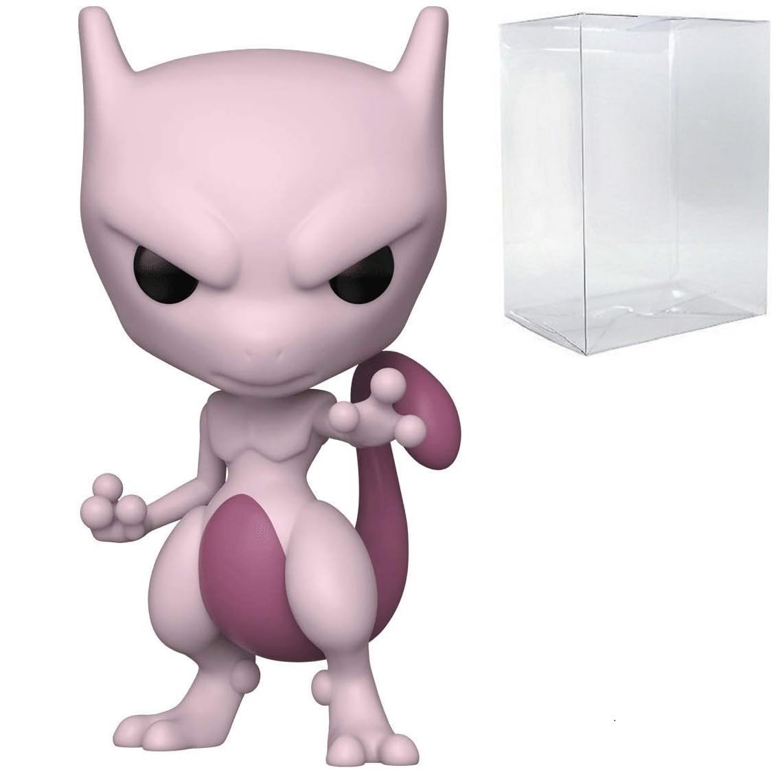 Pop Games: Pok  Mon - Mewtwo Funko Vinyl Figure (Bundled With Compatible Box Protector Case), Multicolor, 3.75 Inches