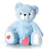 My Baby'S Heartbeat Bear Recordable Stuffed Animal For Ultrasounds And Sweet Messages Playback, Gender Reveal, Blue Bear