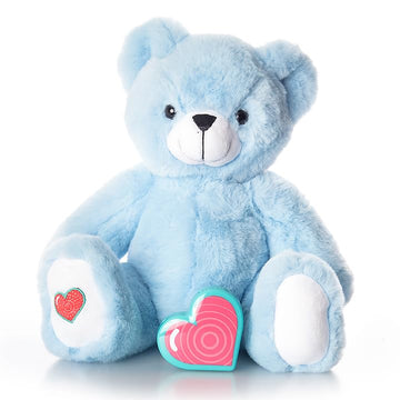 My Baby'S Heartbeat Bear Recordable Stuffed Animal For Ultrasounds And Sweet Messages Playback, Gender Reveal, Blue Bear
