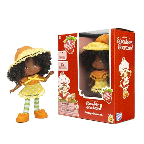 Strawberry Shortcake 5.5-Inch Orange Blossom Poseable Scented Fashion Doll With 4 Surprise Reveal Accessories