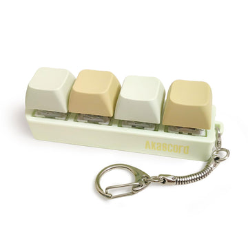Keyboard Fidget Toy, Finger Fidget Clicker Keychain Accessories Autism Sensory Toys Stress Relief For Adults (Green & Yellow)