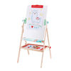 Hape Standing Flip Flat 2 Sided Kids Artwork Easel with Chalk Blackboard and Marker Whiteboard, Includes 4 Chalks, 2 Marker Pens