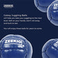 Zeekio Galaxy Juggling Balls - Premium 12 Panel Genuine Leather Balls - 130G - 67Mm - Pack Of 3 Dark Blue