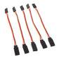 ALAMSCN 3-Pin Servo Extension Cable Cord 10cm/4'' 3.93 inch Female to Male Lead Wire Connector JR for RC Car Airplanes Remote Co