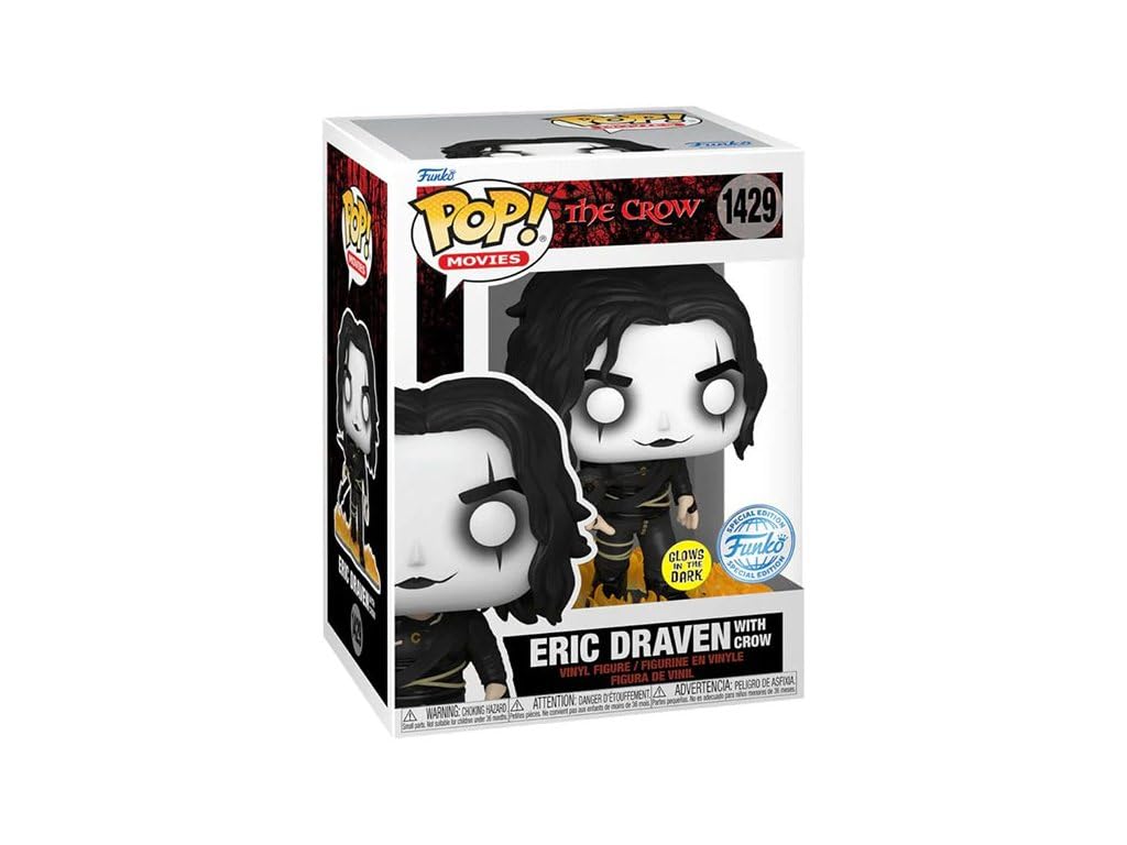 Funko Pop! The Crow - Eric with Crowz Collectible Vinyl Figure, Model 73747, Black, Exclusive Edition