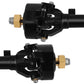 Pothyes Diamond Shape SCX24 Aluminum Axle Upgrades for Axial SCX24 Deadbolt C10 JLU Gladiator Bronco 1/24 RC Crawler (Black)