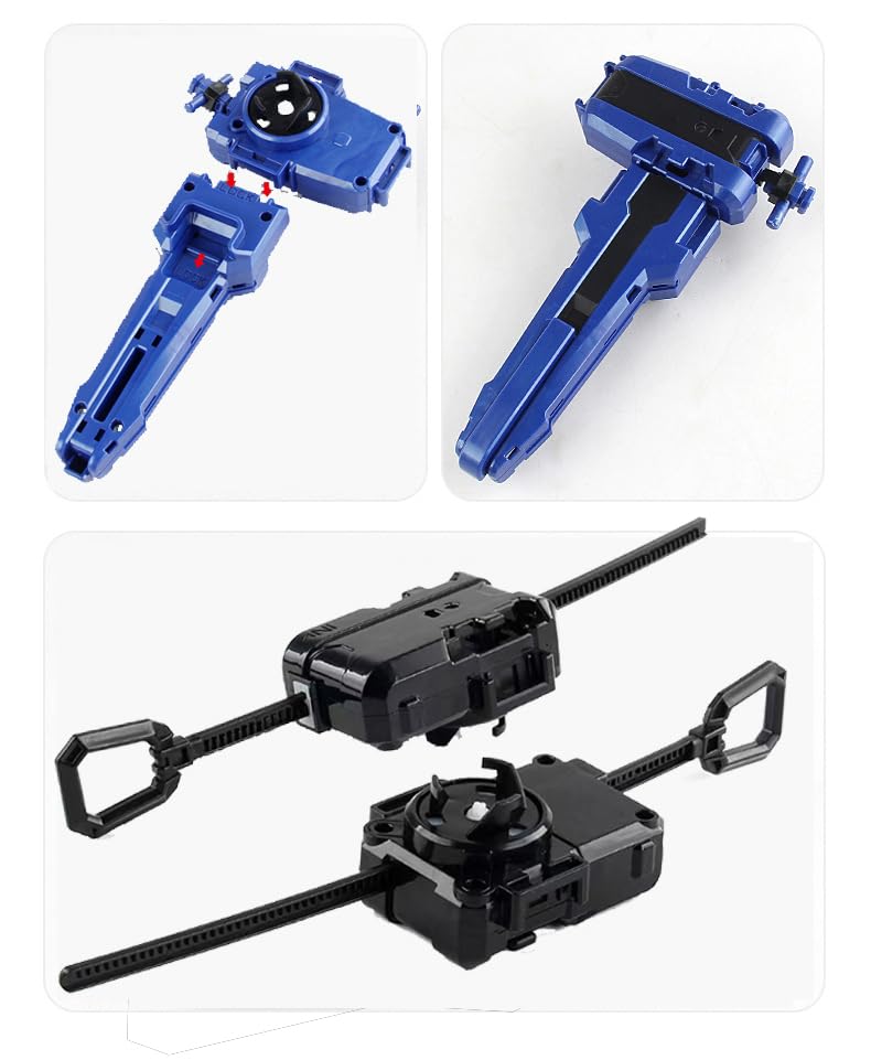 MUSTYBELT Bey Battling Set, GyroTops Burst Blade Toy, Ages 8-12+, ABS Material, Includes 12 Spinning Tops, Model 158-16