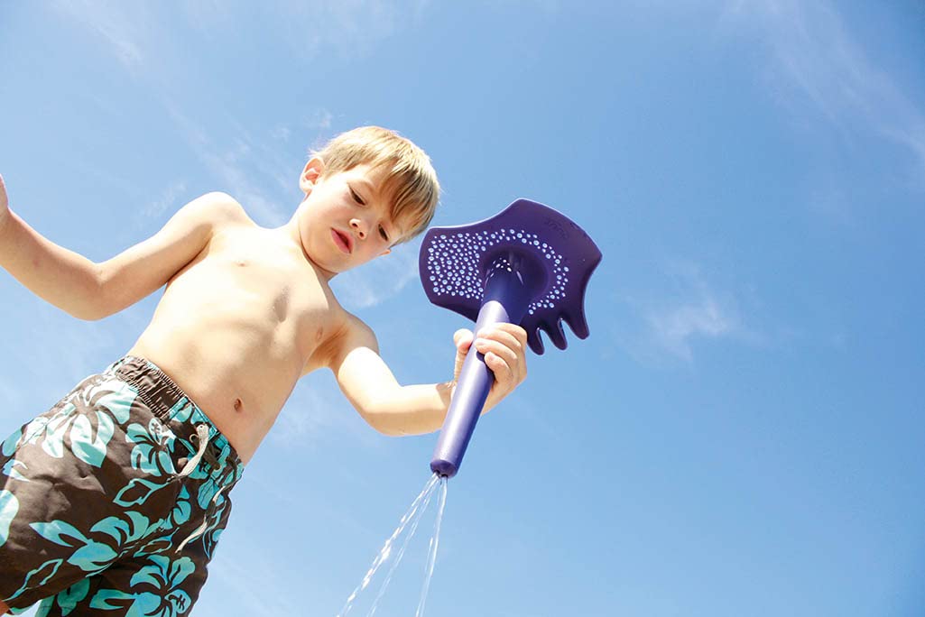 QUUT | Triplet | Vintage Blue Color | Award Winning 4-in-1 Children's Shovel, Sifter, Funnel, & Rake