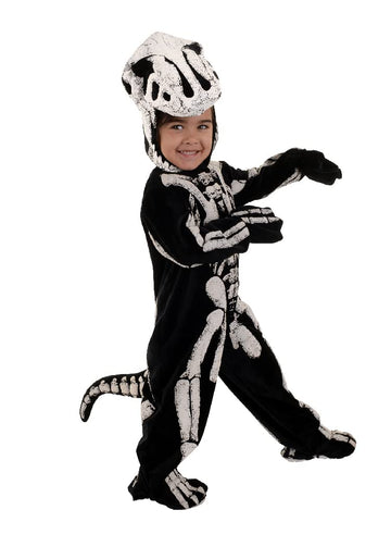 Underwraps Boys Toddlers T-Rex Skeleton - Fossil Costume, Black/White, Medium 18-24M Us