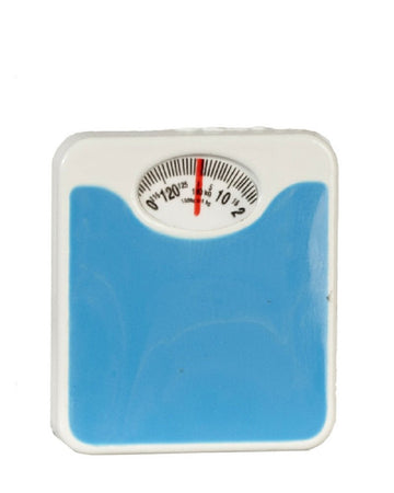 Dollhouse Miniature 1:12 Scale Blue Bathroom Scale #G7211