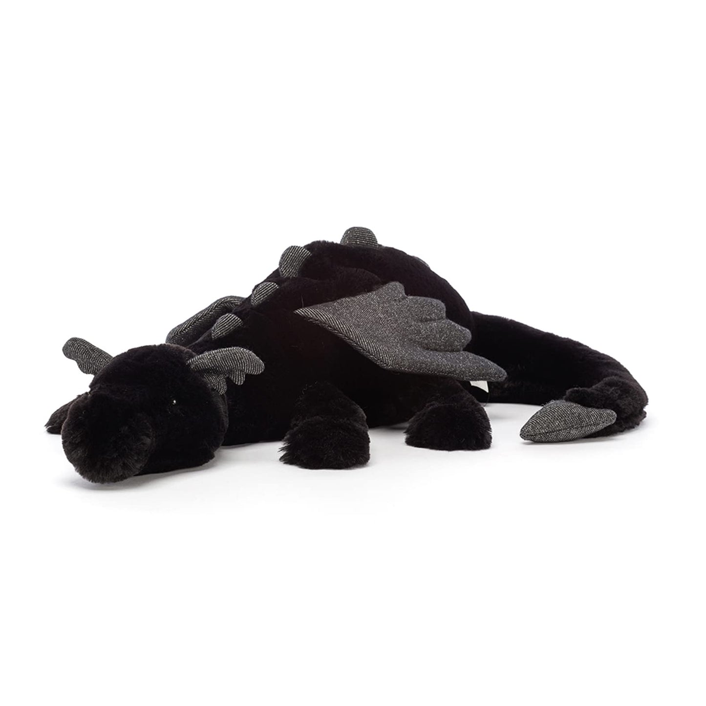 Jellycat Onyx Dragon Stuffed Animal, Little 12'' | Mythical Plush Toy | Classic Children'S Gift | Halloween Plush