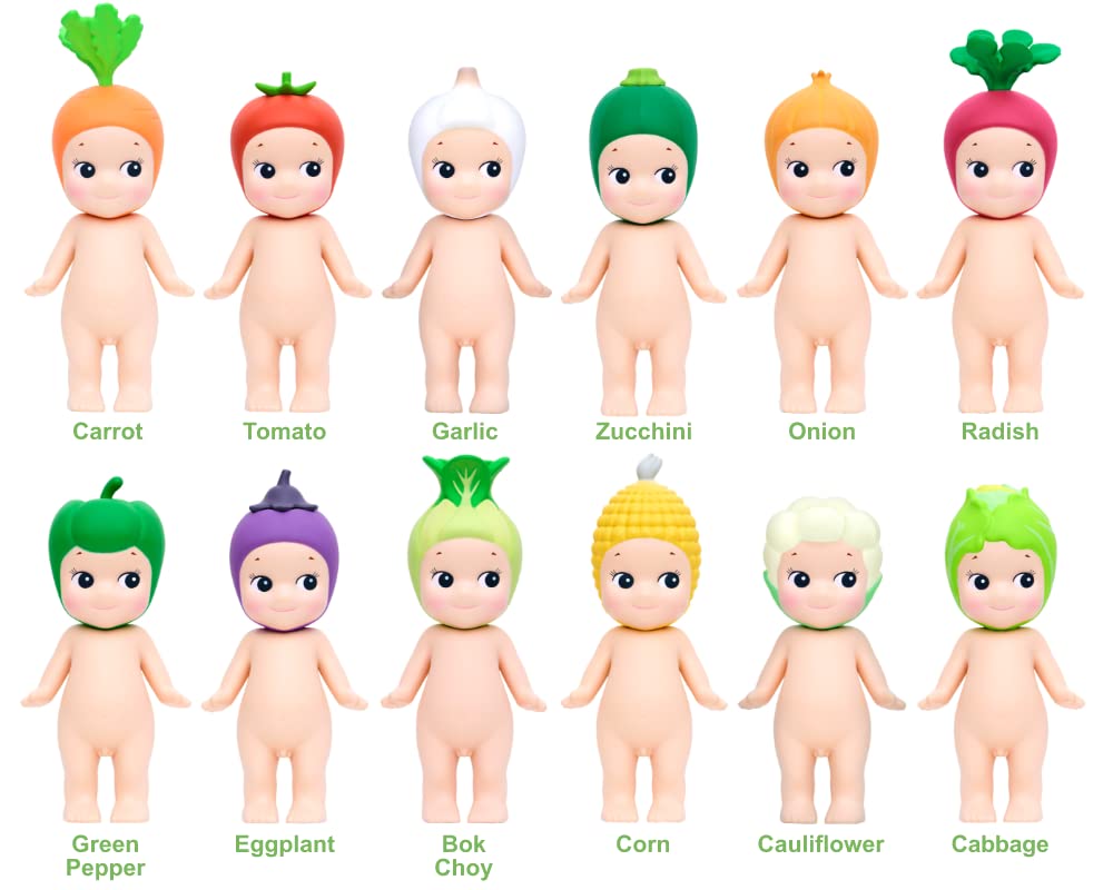 Sonny Angel Vegetable Series Figure - 75mm White Plastic Toy, Model B07ZK39HVP