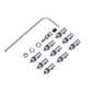 20Pcs Adjustable Pushrod Connector Linkage Stopper&F1.2Mm X L190Mm (7.5 Inch) Steel Z Push Rods Parts W/Storage Box For Rc Airpl