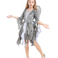 Seasons Girls Fallen Angel Costume Includes Glitter Halo,Dress And Wings (L(10-12))