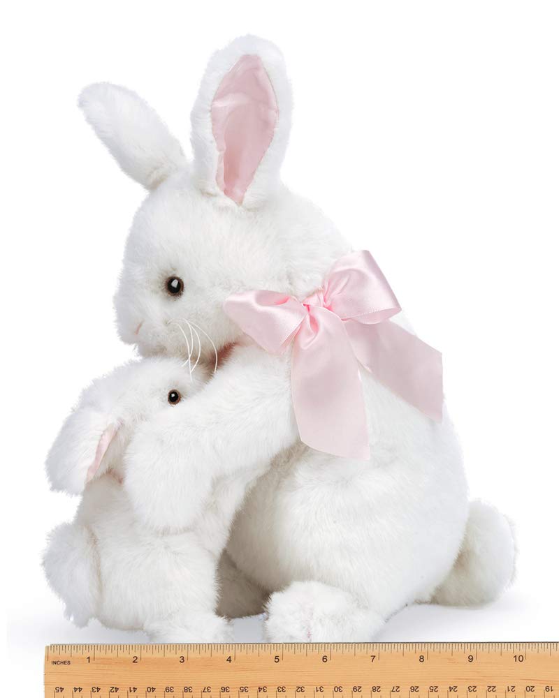 Bearington Some Bunny Loves You White Plush Stuffed Animal Bunny Rabbit, Adorable, Cuddly, Great Gift For Bunny Lovers Of All Ag
