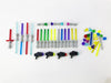 Brick Loot Light decorative replica blade Star Blaster Wars Pack  Light Saber Set for Lego Minifigures  Mini decorative replica blades  Sabers  Blaster  for Ages 6 +  Fits Major Brands' Minifigure  75+ Piece  Figures Not Included