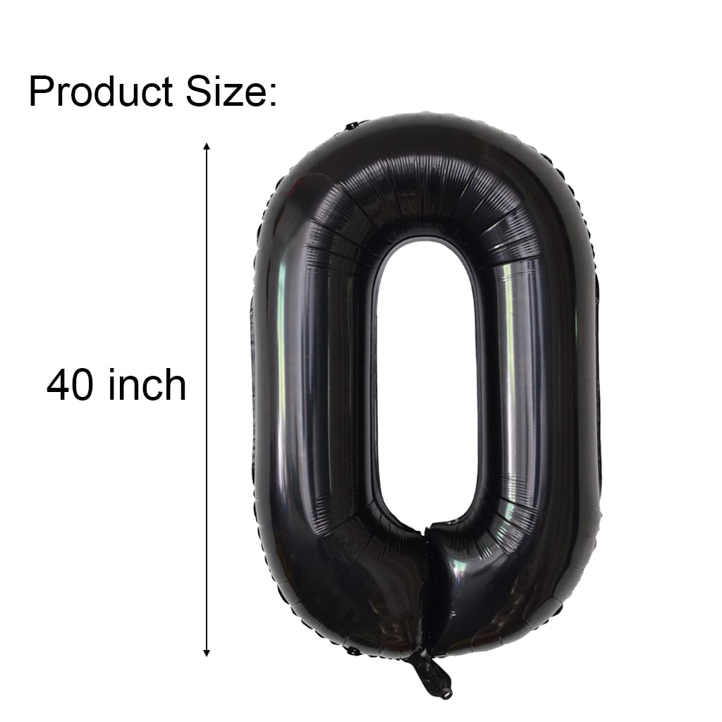 Happy Birthday Balloon Banner 40 Inch 50 Balloon Number 16 Inch Happy Birthday Letters Balloons Black Foil Mylar Balloons For Wo