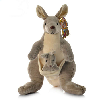 Cute Rabbit 10-Inch White Plush Kangaroo Toy - Stuffed Animal Doll