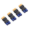 FLY RC 4pcs Male EC3 to Female XT60 Adapter Wireless Connector for RC FPV Drone Car Lipo NiMH Battery Charger ESC
