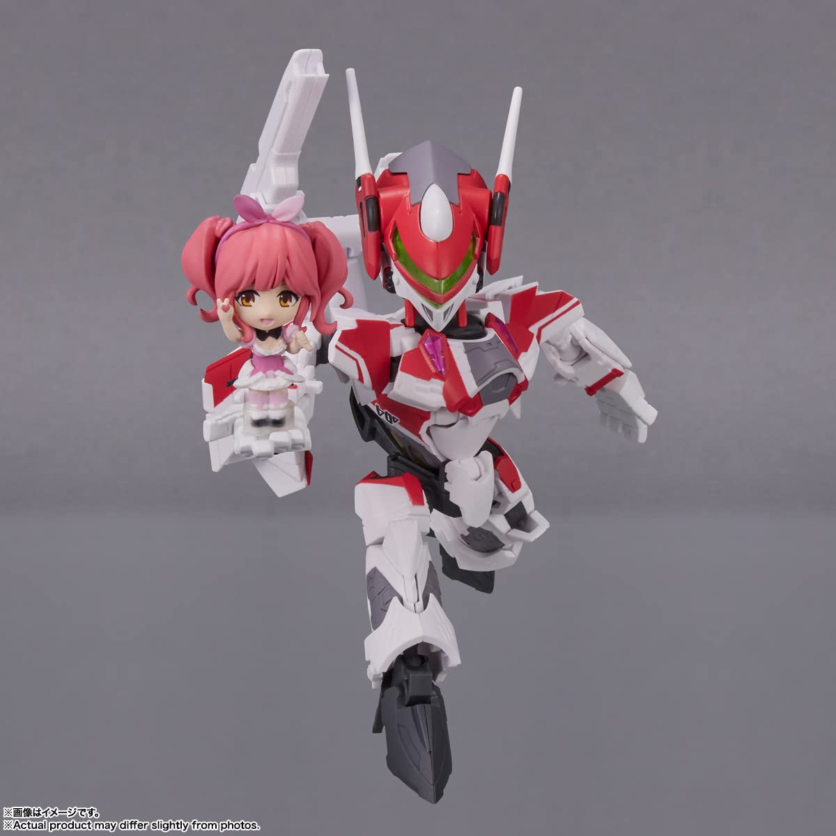 Tamashii Nations - Macross Delta - Vf-31C Siegfried (Mirage Farina Genus) With Makina Nakajima, Bandai Spirits Tiny Session Action Figure